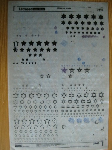 Letraset regular stars - letraset,