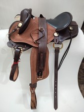 High Quality Australian Style Half Breed Aussie Stock Leather Saddle .