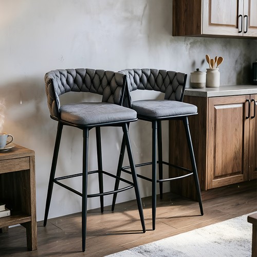 2pcs swivel barstools - 2pcs,