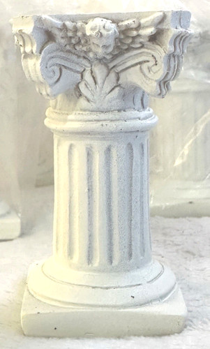 Mini white roman column - roman, 2.5”