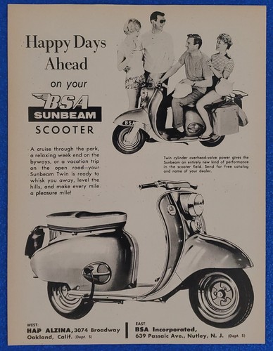 1959 vintage bsa - sunbeam, twin