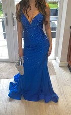 SHERRI HILL PROM DRESS -BLUE -