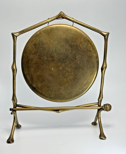 Dinner gong antique brass faux - antique,