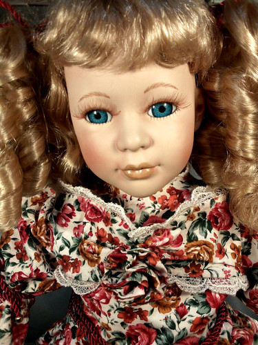 Porcelain doll - doll, 24"(61cm)