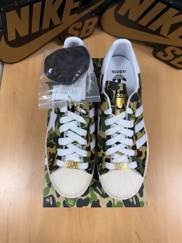 Adidas bape superstar - bape, green