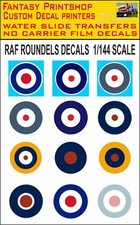 RAF ROUNDELS DECALS WATER
