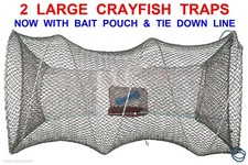 2 LARGE RT CRAYFISH TRAPS+LINE