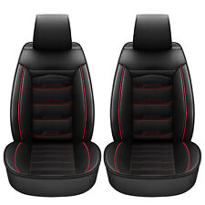 2x Deluxe PU Leather Universal Front Car Seat Cover SUV Van Seat Protectors Set