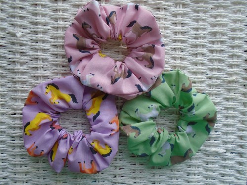 Horse hair scrunchies - horse,