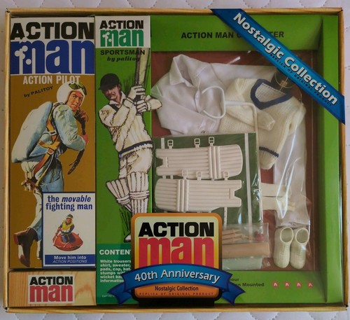 Action man 40th cricketer - action,