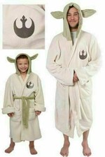 Star Wars Jedi Master Yoda Ear Fleece Dressing Gown Cosplay Costume Bathrobe