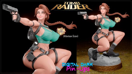 Lara croft resin - croft, model