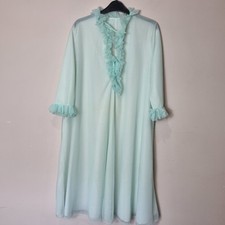 Vintage Nylon Nightie Robe Babydoll Frilly Layered Size Small