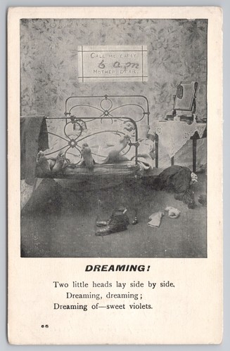 Postcard antique comic - postcard,