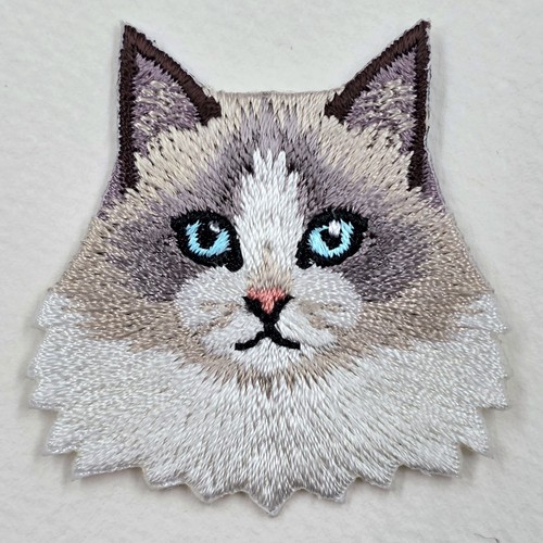 Ragdoll cat embroidered - ragdoll,