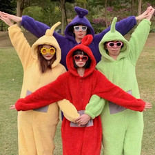 Kids /Adult Teletubbies Costume Lala Disi Onesis Cosplay Jumpsuit Pajama Gift