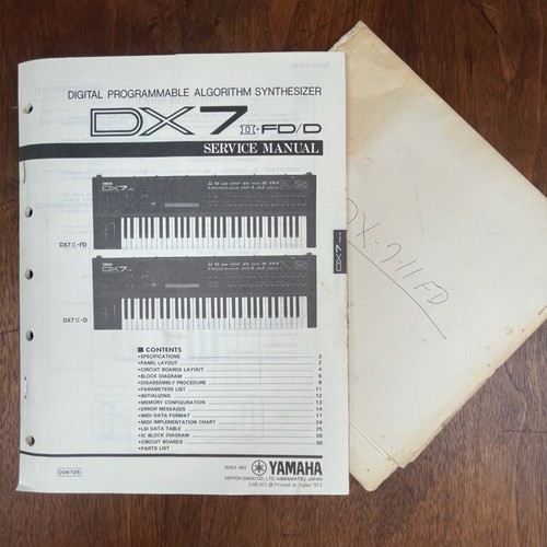 Vintage yamaha dx7ii - yamaha, fd/d