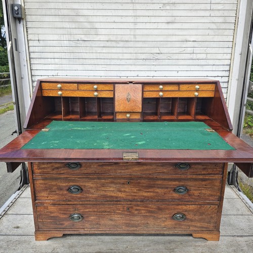 1800 mahogany bureau writing - bureau,