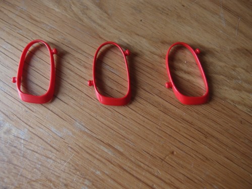Playmobil red straps - x3,