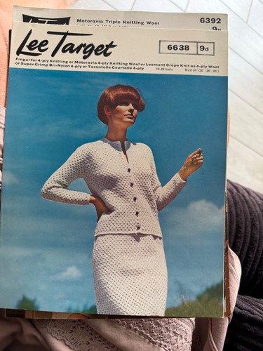 Vintage knitting pattern - pattern, lee