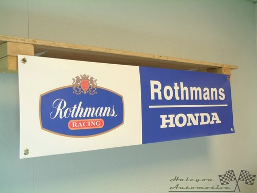 Rothmans honda racing banner - honda,