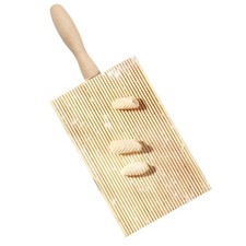 8 Inch Wooden Gnocchi Board Pasta And Butter Rolling Maker Tool Paddle Handle 