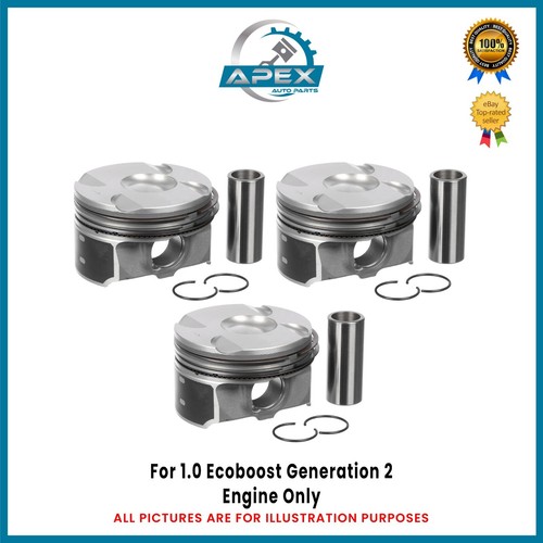Piston with rings for ford - with,