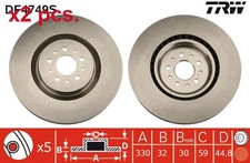 X2 PCS FRONT BRAKE DISC ROTOS