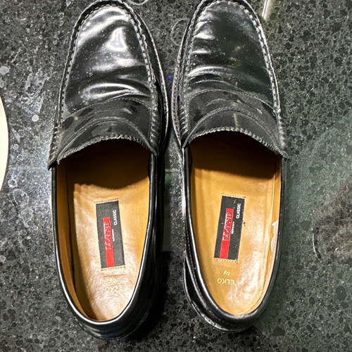 Elko lloyd black leather penny - lloyd,