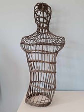 Vintage Wicker Mannequin Male