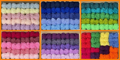 Mixed yarn wool bundle - mixed,