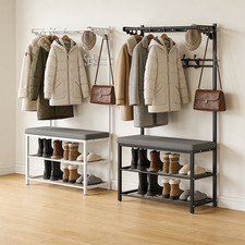 Hallway Shoe Bench with Coat