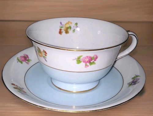 Noritake rose china blue white - china,