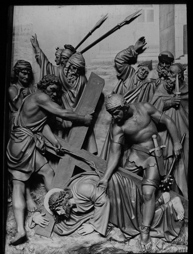 Jesus falls the - time, c1890