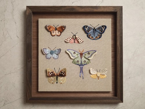 Butterflies embroidery kit - butterflies,