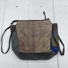 Caterina Lucchi Leather Shoulder Bag Womens Colorblock Tote Hobo Made in Italy