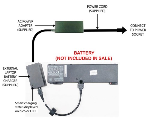 External laptop battery - external,
