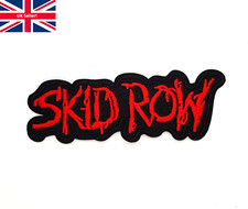 Iron Sew On SKID ROW Patch Embroidered Rock Band Logo Music Patches for Clothes