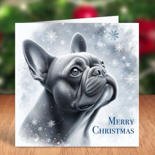 French bulldog dog christmas - french,