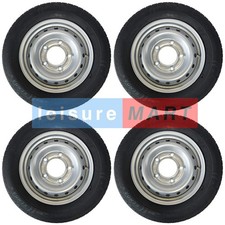 4 of 175 x 16 (175/75R16C) Trailer Tyre on 5 Stud 6.5 inch PCD Rim Ifor Williams