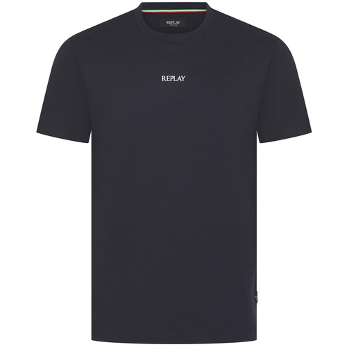 Replay printed logo shirt - replay, t-shirt