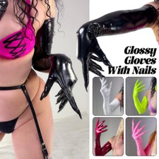 Glossy Gloves with Nail
