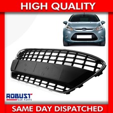 FRONT BUMPER LOWER CENTER GRILLE BLACK CHROME TRIM FOR FIESTA MK7 1538490