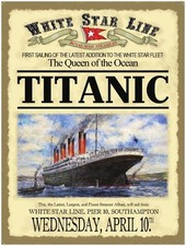 Titanic White Star Line advert
