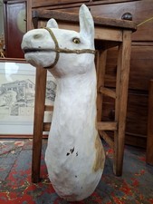 Late 20th Century Decorative Papier Mache Llama Head. Vintage/Theatre Prop/Curio