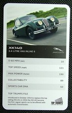 1 x info card Jaguar car XK140