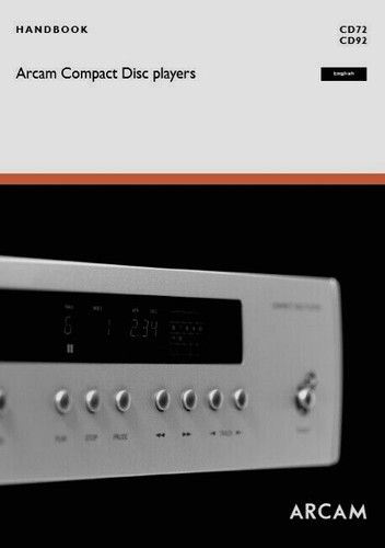 Arcam cd72 cd92 - arcam,