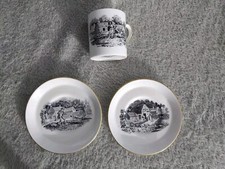 Mixed Lot Of Royal Chelsea Bone China Teacup and Saucers Mother Goose Farmyard +
