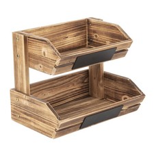 2-Tier Wooden Fruit Vegetable