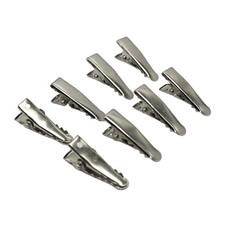 50PCS Silver Alligator Hair